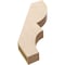 Ekena Millwork 3-inch W x 18-inch D x 24-inch H Ridgewood Rough Cedar Woodgrain TimberThane Knee Brace, Primed BRCUR03X18X24RIDRCPR - alternate 4
